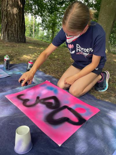 art activity at top uk summer camp in england