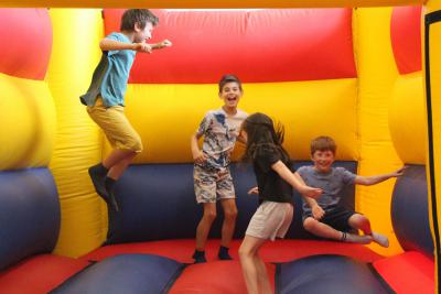 XUK day camps bouncy castle in Summer and easter