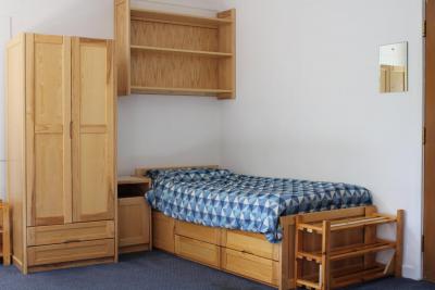 example of a single dorm room at XUK Summer Camp