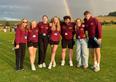 group of XUK staff members at summer camp